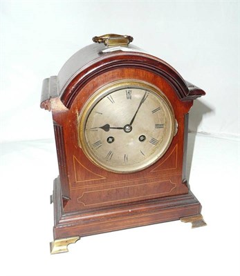 Lot 56 - A mahogany cased mantel clock