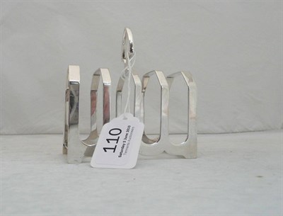 Lot 110 - A Viners' silver toast rack