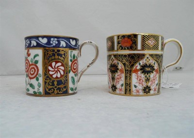 Lot 112 - 19th century coffee can and another Crown Derby