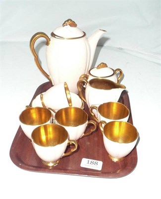 Lot 188 - A pink Carlton ware coffee set