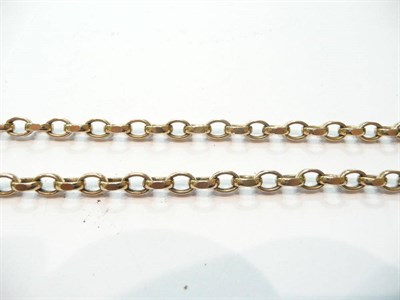 Lot 200 - A 9ct gold belcher necklet