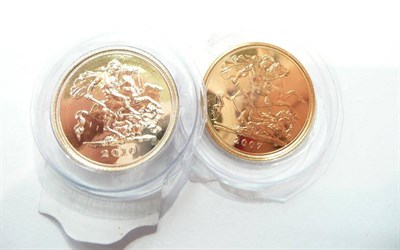 Lot 211 - Two half sovereigns 2007, 2010 (2)