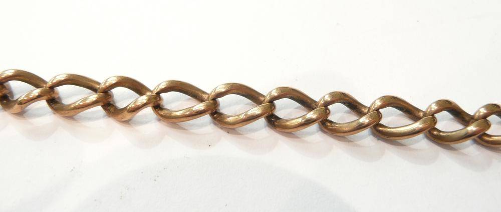 Lot 216 - A 9ct watch chain