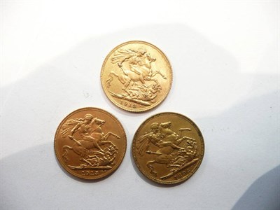 Lot 230 - Three gold sovereigns