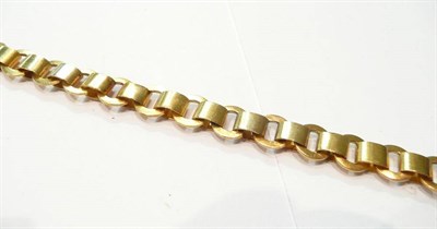 Lot 234 - A gold open link chain