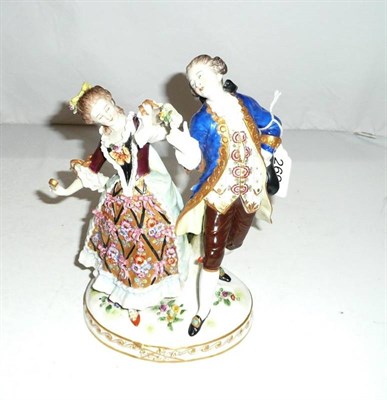 Lot 269 - A German porcelain figure group of a dancing couple