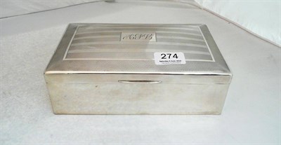 Lot 274 - Silver cigarette case