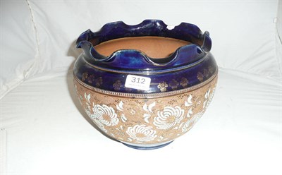 Lot 312 - A Doulton jardiniere