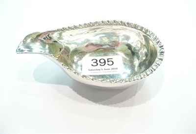 Lot 395 - George III silver pap boat, Walter Brind, 1781