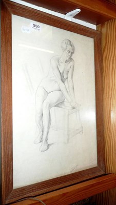 Lot 559 - John, nude drawing