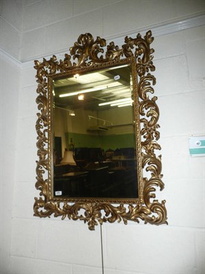 Lot 588 - Reproduction gilt wall mirror