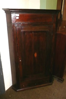 Lot 600 - Georgian oak corner cabinet