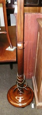 Lot 612 - Mahogany standard lamp