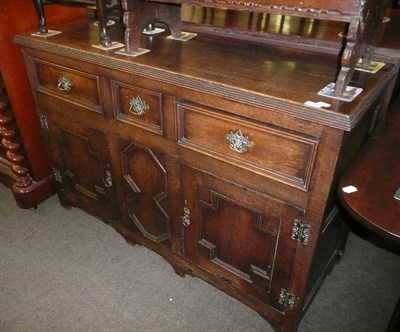 Lot 624 - Oak dresser base