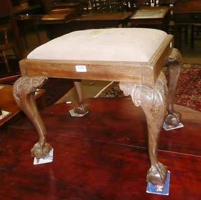 Lot 628 - Walnut stool