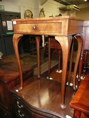 Lot 632 - 1920's walnut side table and a Victorian bedside chest