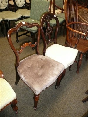 Lot 670 - Two Victorian chairs