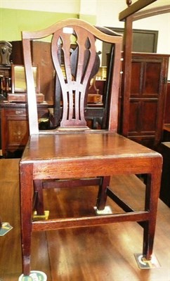 Lot 708 - Pair of mahogany chairs