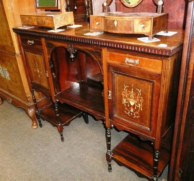 Lot 715 - Late 19th century rosewood sideboard