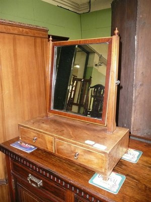 Lot 717 - Mahogany dressing table mirror