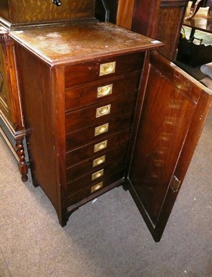 Lot 720 - Walnut cabinet with interior drawers