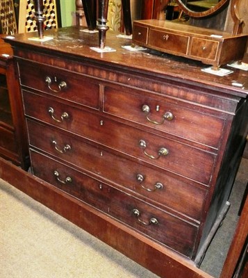 Lot 732 - Mahogany chest of drawers