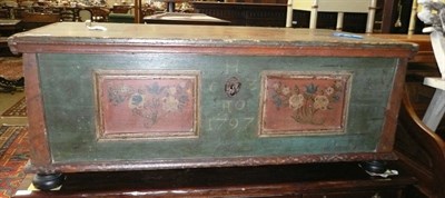 Lot 744 - Painted pine box