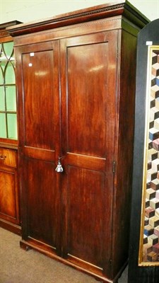 Lot 754 - A mahogany hall wardrobe