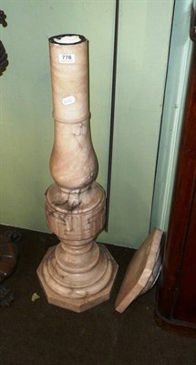 Lot 776 - Marble pedestal stand