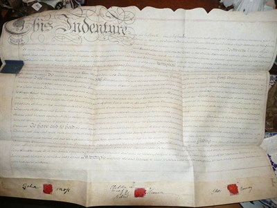 Lot 9 - A quantity of 18th and 19th century indentures and other manuscripts on vellum and paper