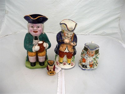 Lot 34 - Four Toby jugs (4)