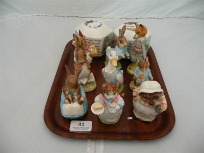 Lot 41 - Ten assorted Beswick Beatrix Pottery figures and two money boxes