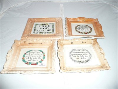 Lot 47 - Four Sunderland lustre plaques