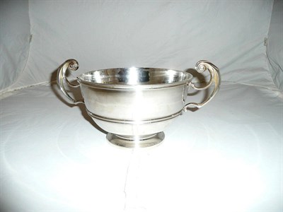 Lot 51 - A silver two-handled rose bowl