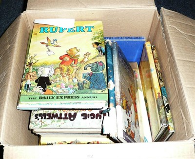 Lot 54 - A quantity of children's books and annuals including Rupert and Lucie Atwell