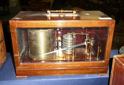 Lot 105 - A Mahogany Cased Barograph by Wilson Warden & Co. Ltd, London, No.2644/28/43/48, with seven section