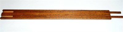 Lot 157 - A 19th Century Boxwood Two-Slide Rule by Long, Little Tower Street, London, length 45.5cm