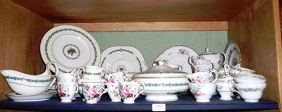 Lot 169 - Wedgwood 'Appledore' dinner service, Foley china 'Ming Rose' tea set and Crown Staffordshire...