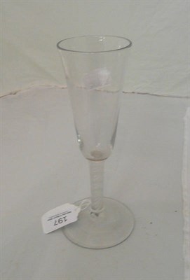 Lot 197 - Trumpet ale glass