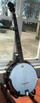 Lot 210 - A Samick Artist's Series Five String "G" Banjo, hard case