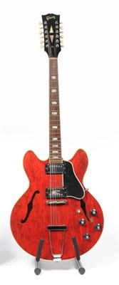 Lot 211 - A Gibson ES 335-12 Twelve String Electric Guitar, 1967, serial number 042529, one piece...