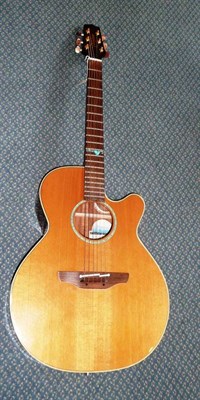 Lot 217 - A Takamine Santa Fe, model number ESF40C, serial number 01040499, mahogany neck, rosewood...