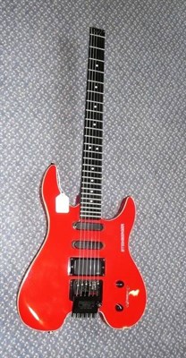 Lot 219 - A Steinberger Headless Cutaway Guitar, model N5549, ex-Smokie with two single coil pickups,...