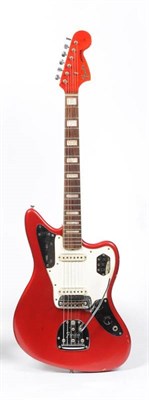 Lot 220 - A Fender Jaguar, 1968, serial number 216418, maple neck, rosewood fingerboard with pearloid...