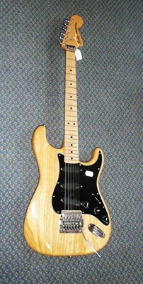 Lot 223 - A Fender Stratocaster, 1979, serial number S983455, with one piece maple neck, large headstock,...