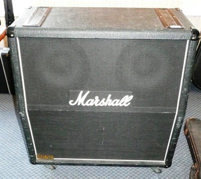 Lot 226 - A Marshall JCM 900 Lead, 1960 4x12 Angled Cabinet on wheels