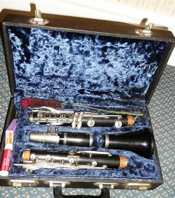 Lot 251 - An Ebony Clarinet 'Edgware' by Boosey & Hawkes, London, no.295913, with nickel silver keys, in...