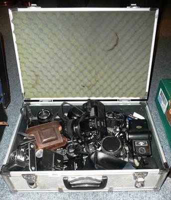 Lot 365 - Box of various cameras