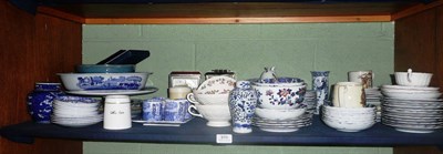 Lot 370 - Quantity of Copeland Spode Italian blue and white china, tea wares, lustre china, etc