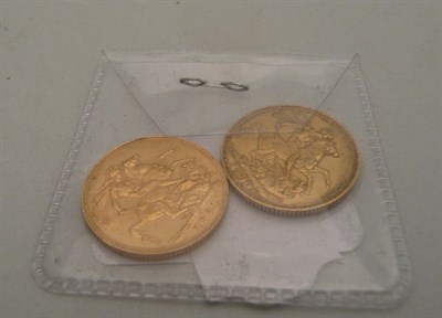 Lot 409 - Two gold sovereigns 1871 and 1921